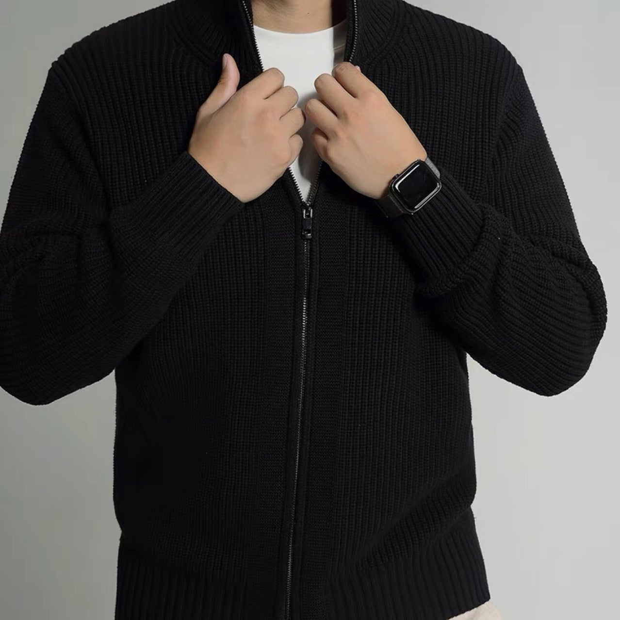 Moderigtig cardigan der passer til alt, alsidig afslappet sweater