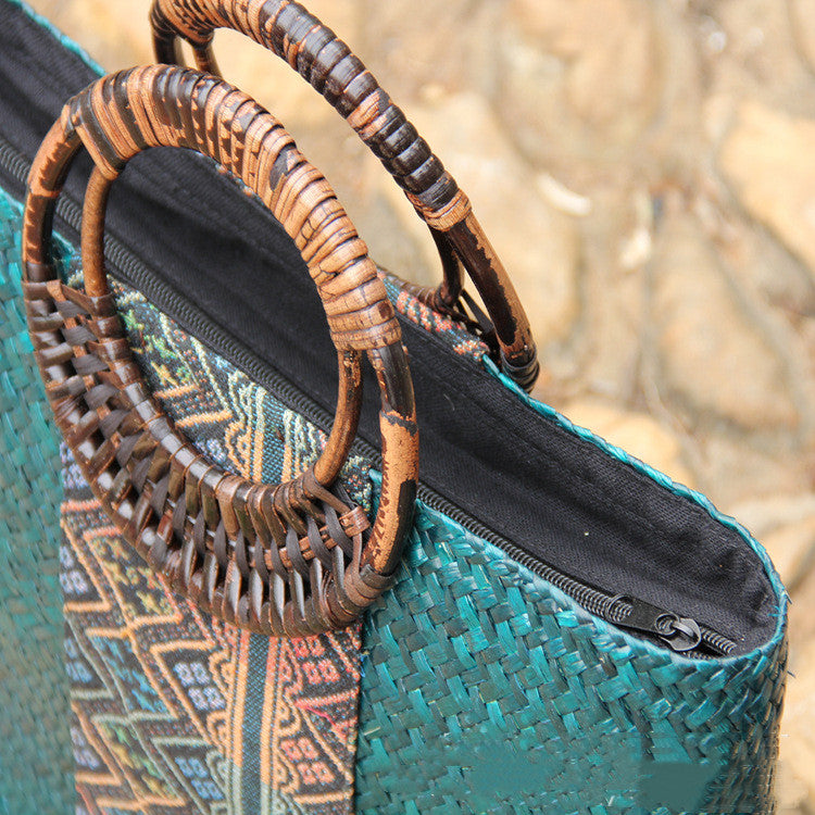 New Women's Leisure Holiday Rattan Bag