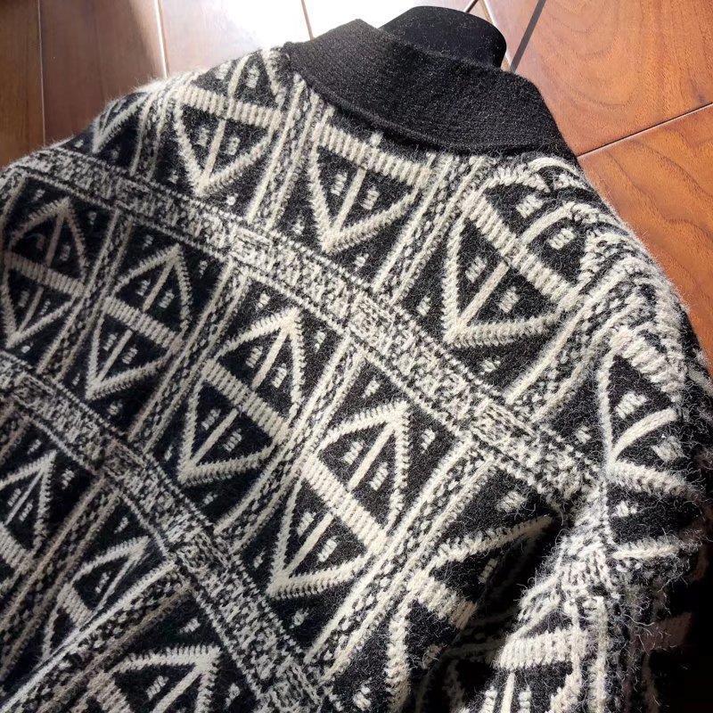 Men's Thickened Double-line Knitted Cardigan