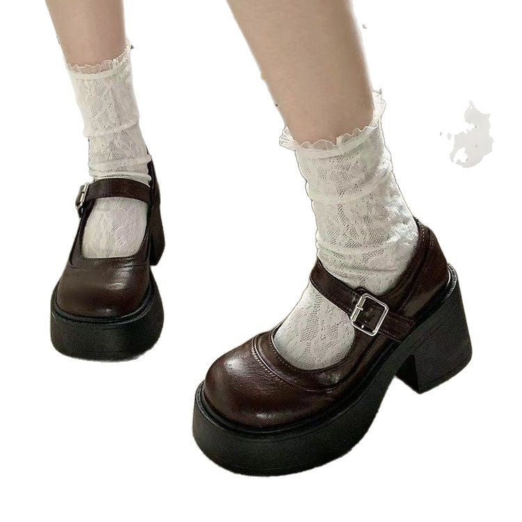 Women's Spring Low-cut Platform High Heels