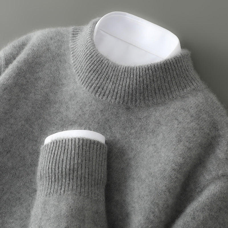 Men's Half-high Collar Thickened Loose Pullover