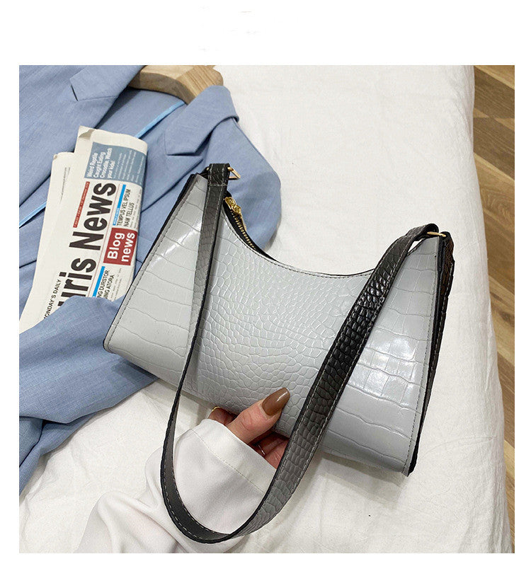 Rainbow Gradient Frog  Pattern Bag Women Handbag Shoulder Arm Bag