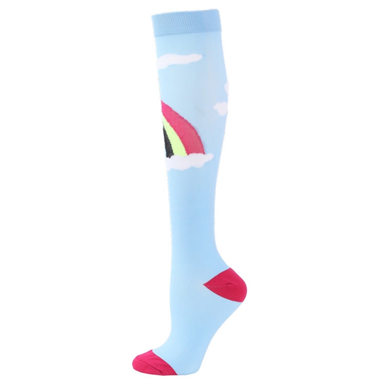 Sports Compression Socks Pattern Stretch Stockings