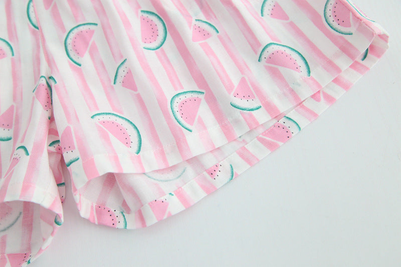 Cotton Double-layer Gauze Three-point Pajama Pants