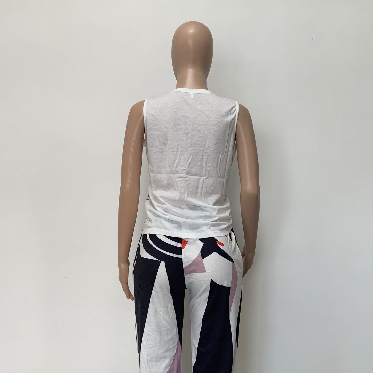 Printed Casual Tank Top Sleeveless T Shirt