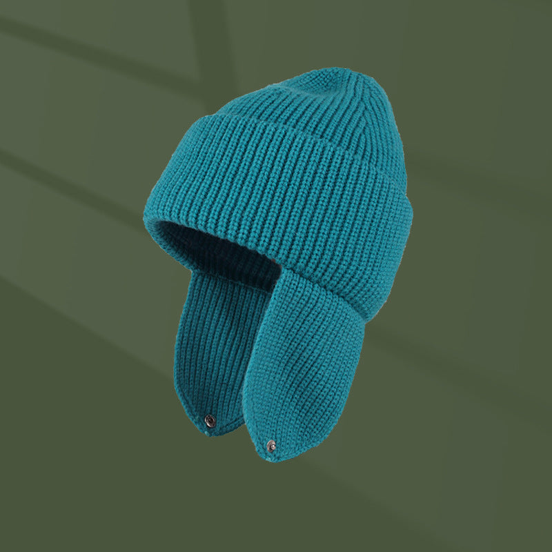 Women's Cycling Cold And Windproof Ear Protection Knitted Hat
