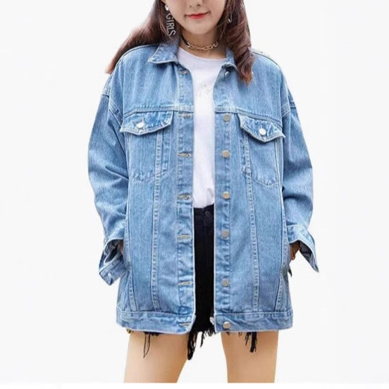 Baggy Casual Jacket Long Sleeve Plus Size Top