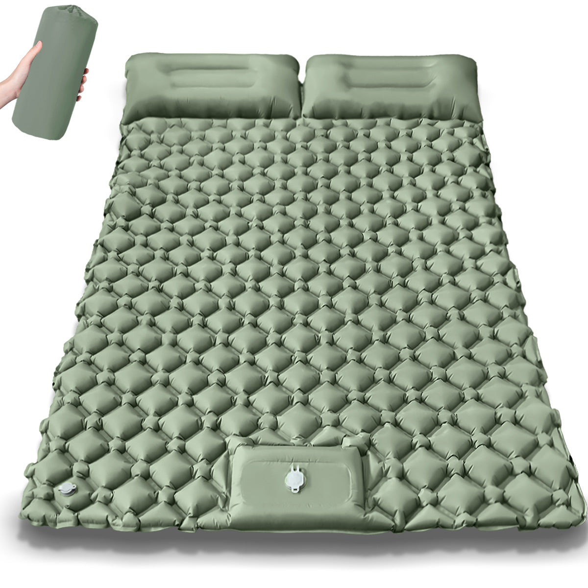 Double Inflatable Mat Outdoor Ultra-light Moisture-proof Mat For Noon Break