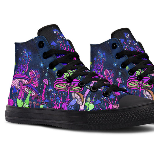 Printed Couple High-top Canvas Shoes