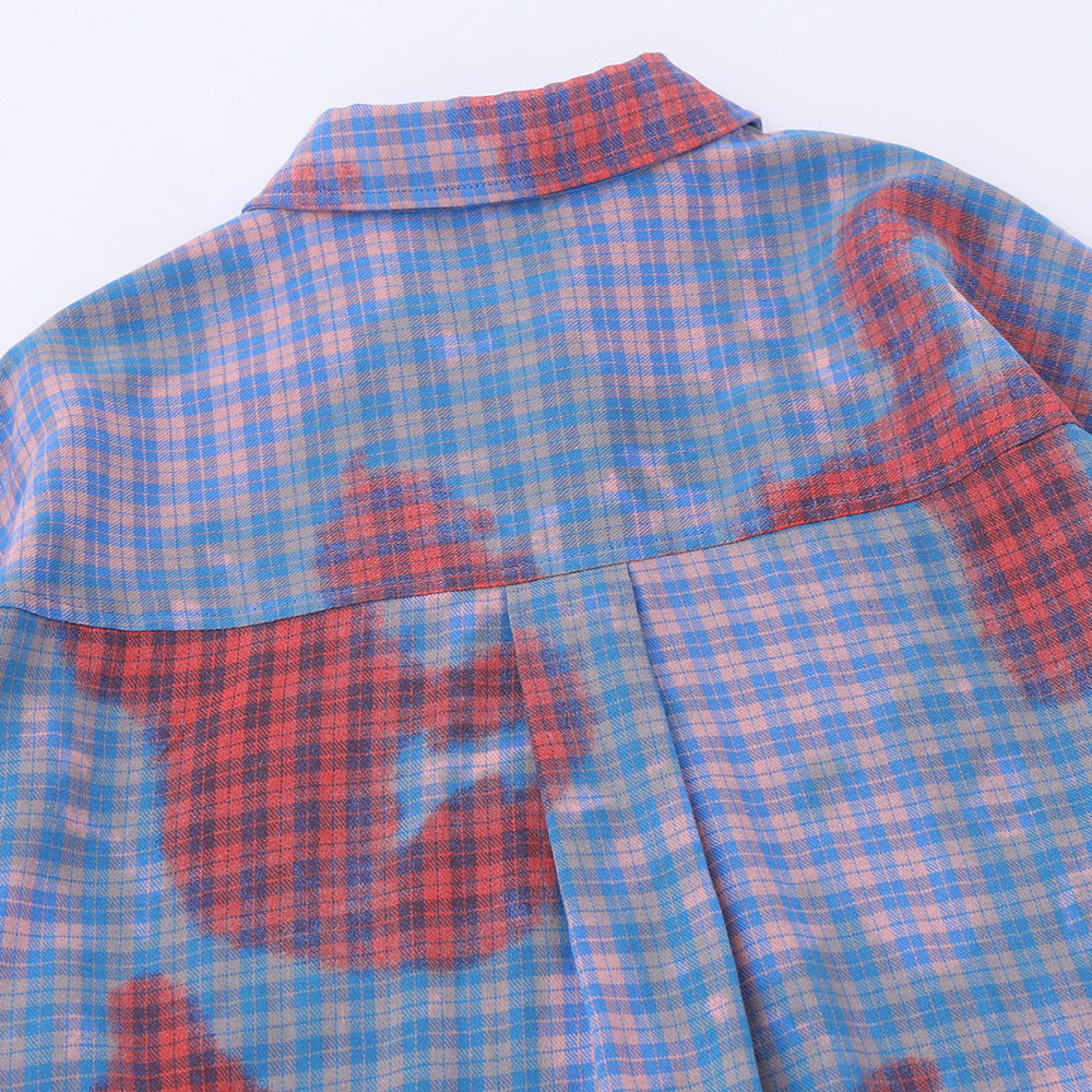 Loose Casual Pocket Design Spring And Autumn Shirt Outer Wear