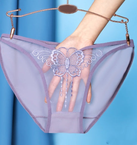 Butterfly High Elastic Breathable Transparent Briefs