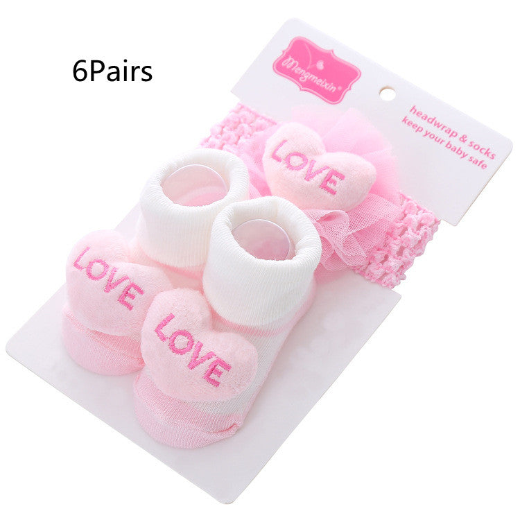 New Polka Dot Three-dimensional Hair Ball Flip Up Children's Socks