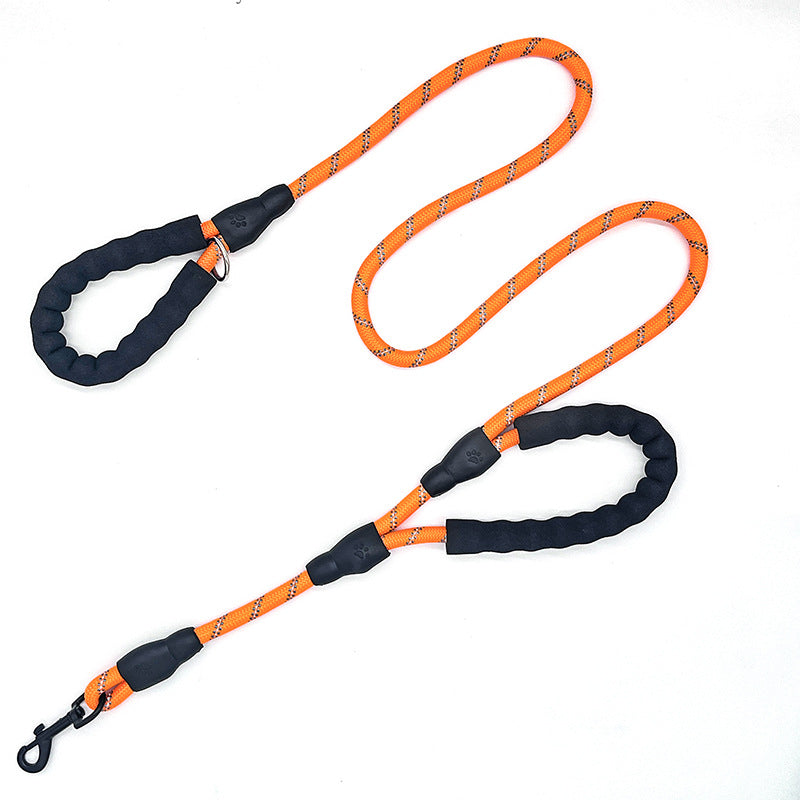 Pet Dog Double Handle Large Traction Reflective