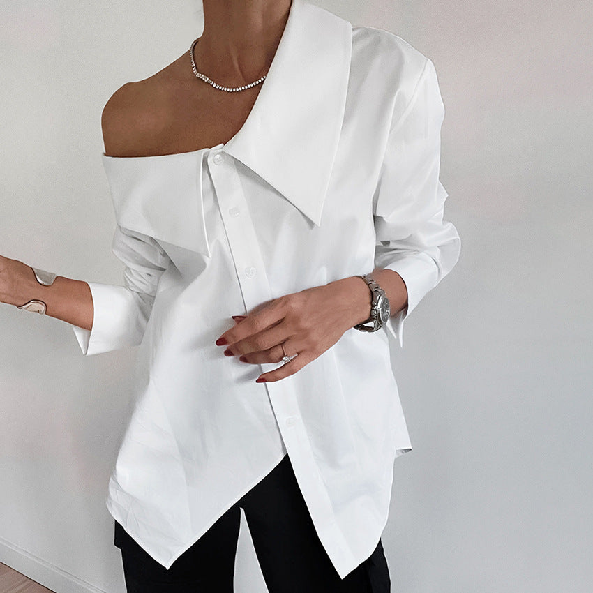Sexy Cold-shoulder Elegant Loose Shirt