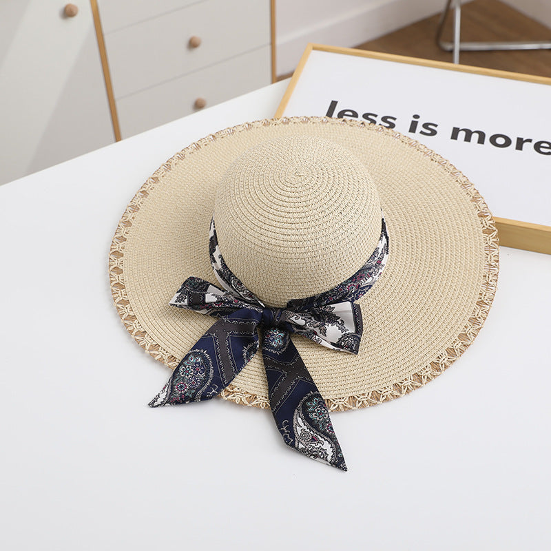 Fashionable Straw Hat Ladies Summer Sun Protection