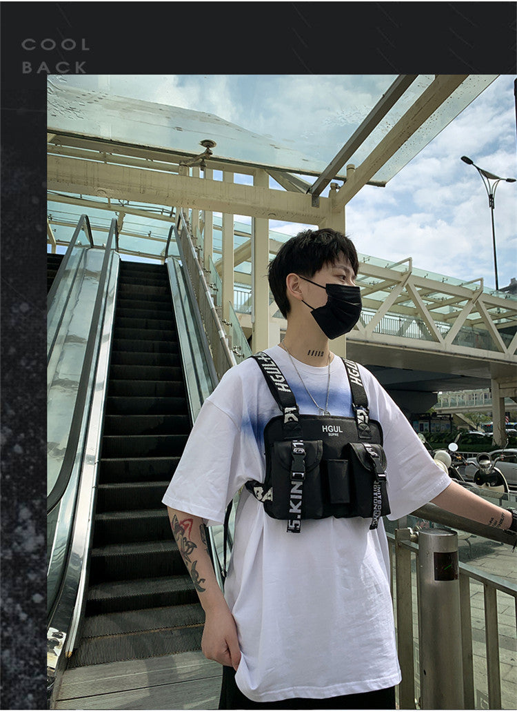 Men's And Women's Shoulder Vest Chest Bag Tooling Backpack Multi-function Tactical Chest Bag