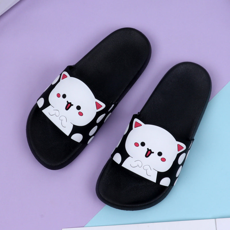 Cat student slippers