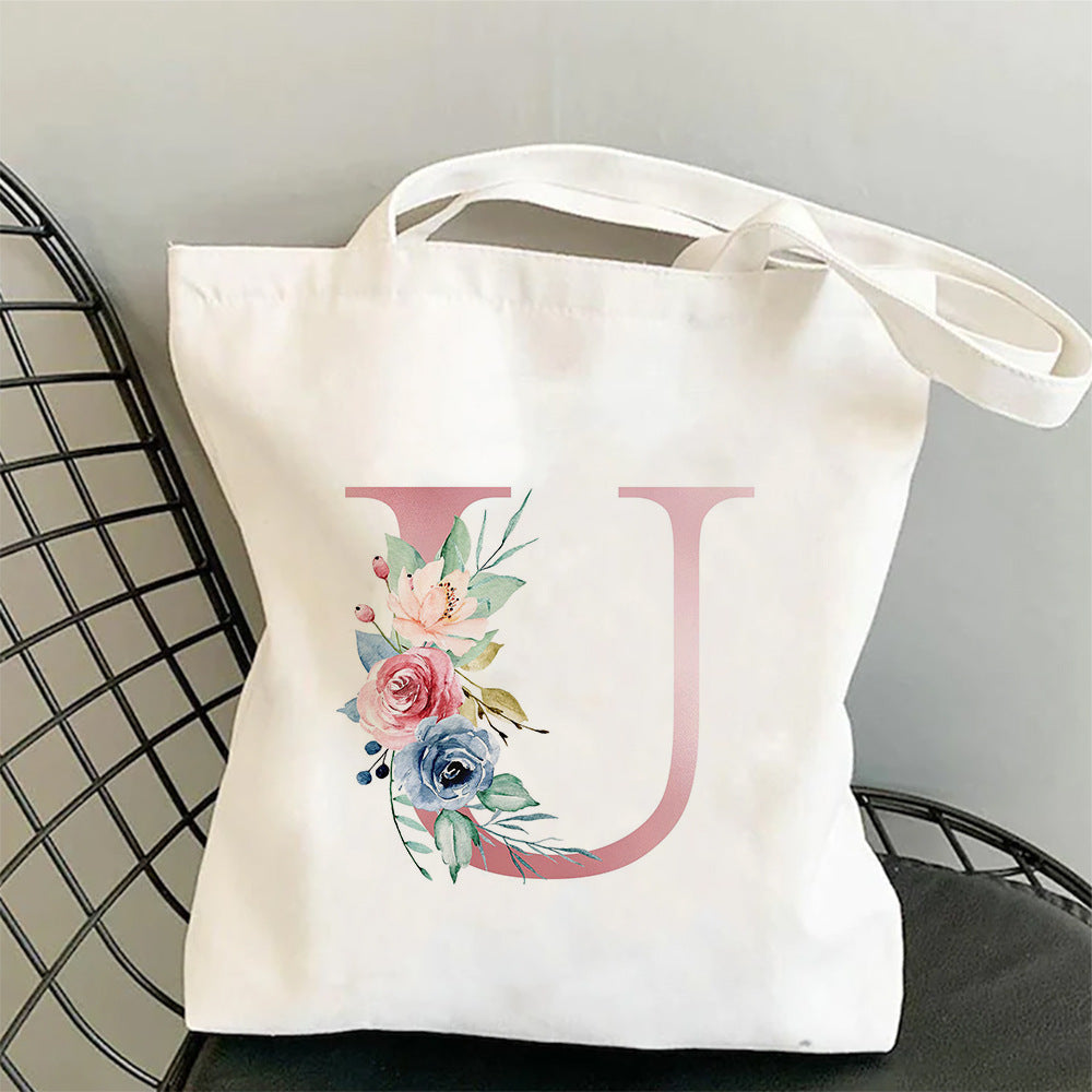 Printed Single Shoulder Folding Shopping Bag