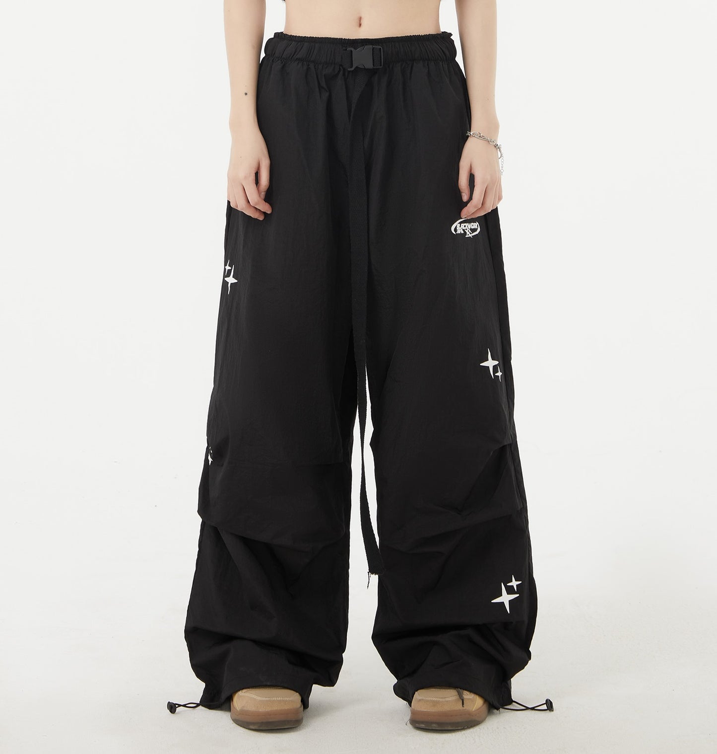 Loose Fitting And Quick Drying Retro Hip-hop Printed Waistband Casual Sports Pants