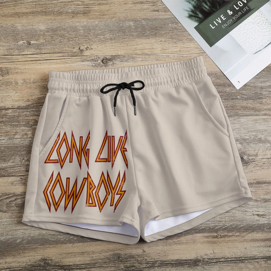 Casual Shorts With Printed Pockets On Both Sides