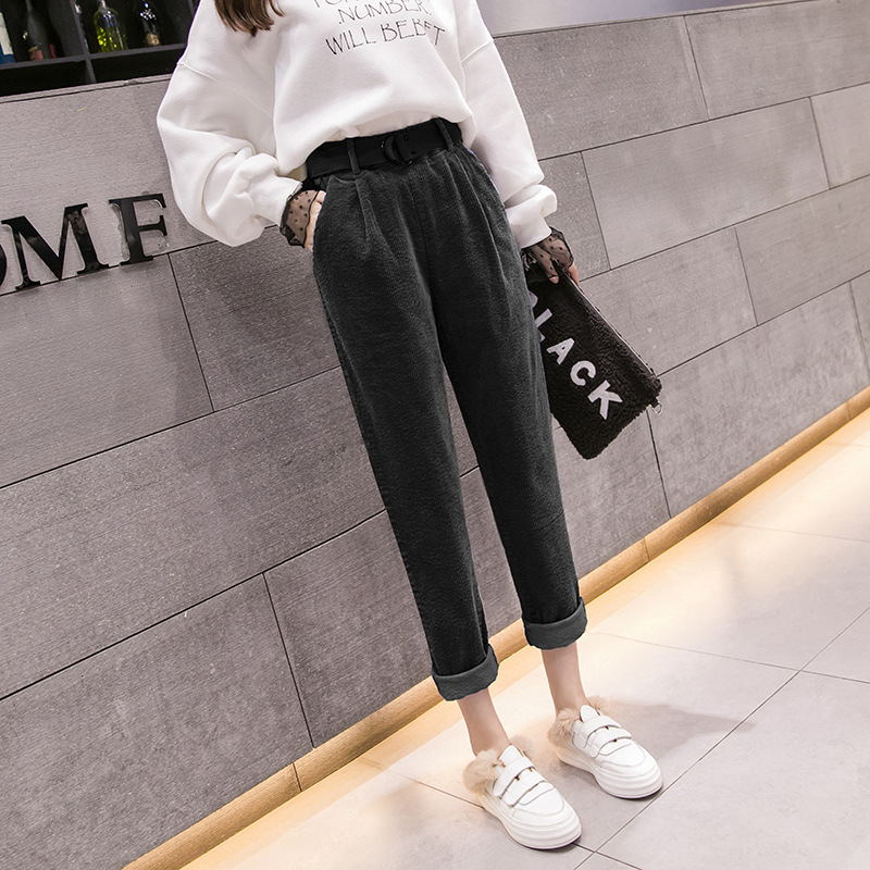 Elastic waist casual pants