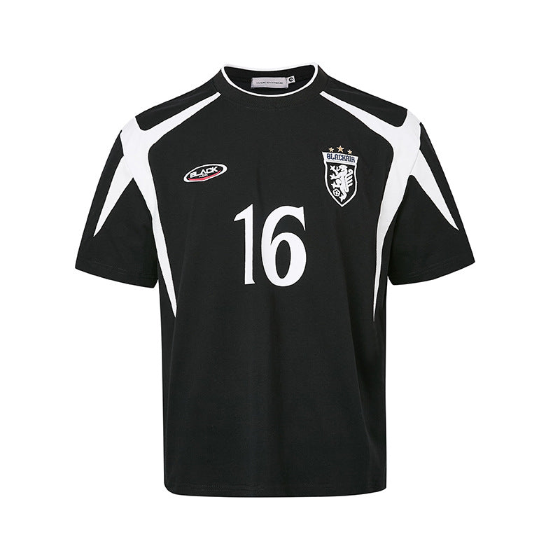 American Street Retro Minority Design Advanced Sense Soccer Uniform Short Sleeve