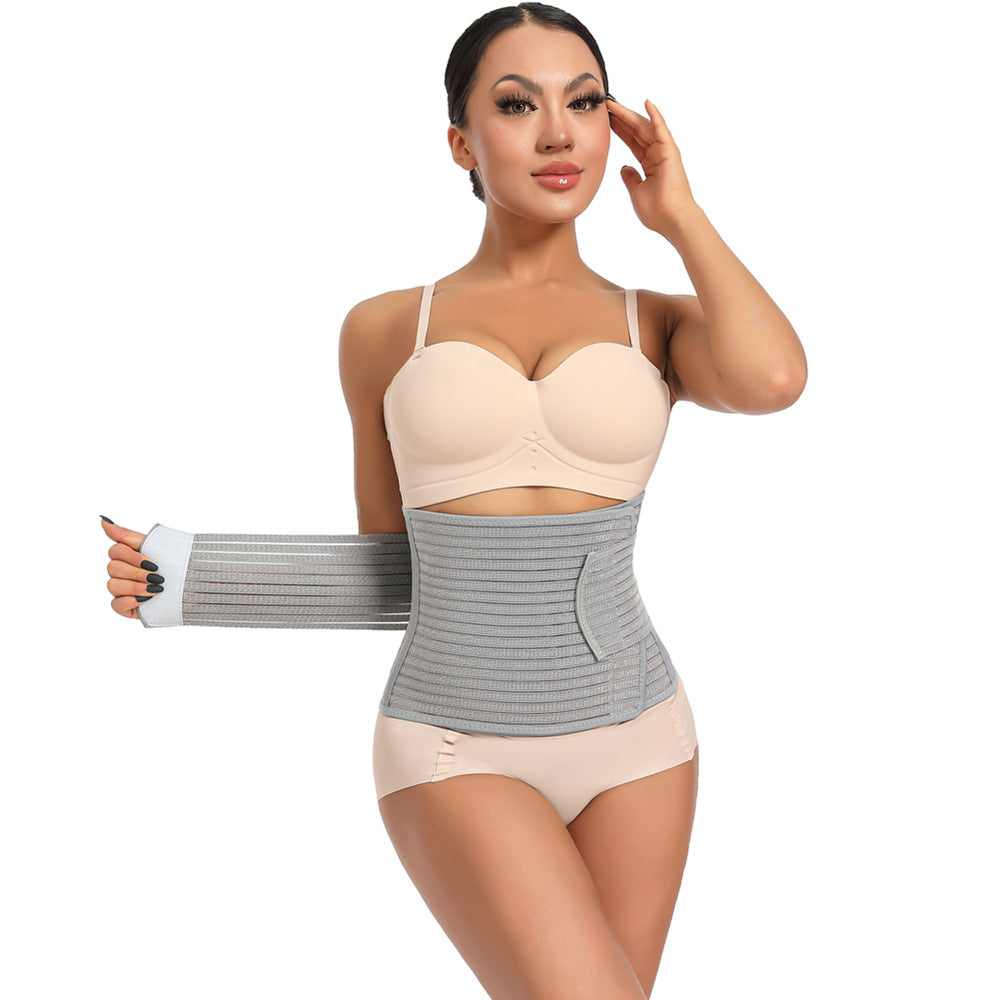 Bamboo Charcoal Fiber Powerful Belly Band Breathable Waist Shaping Belt Women