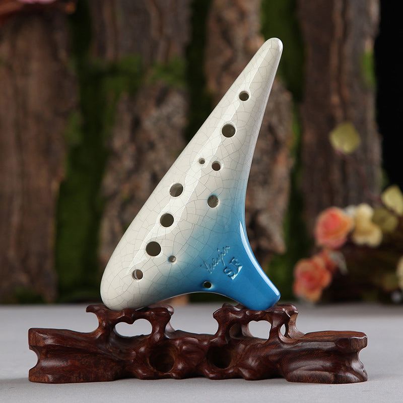 12-hole treble F-gradient ocarina