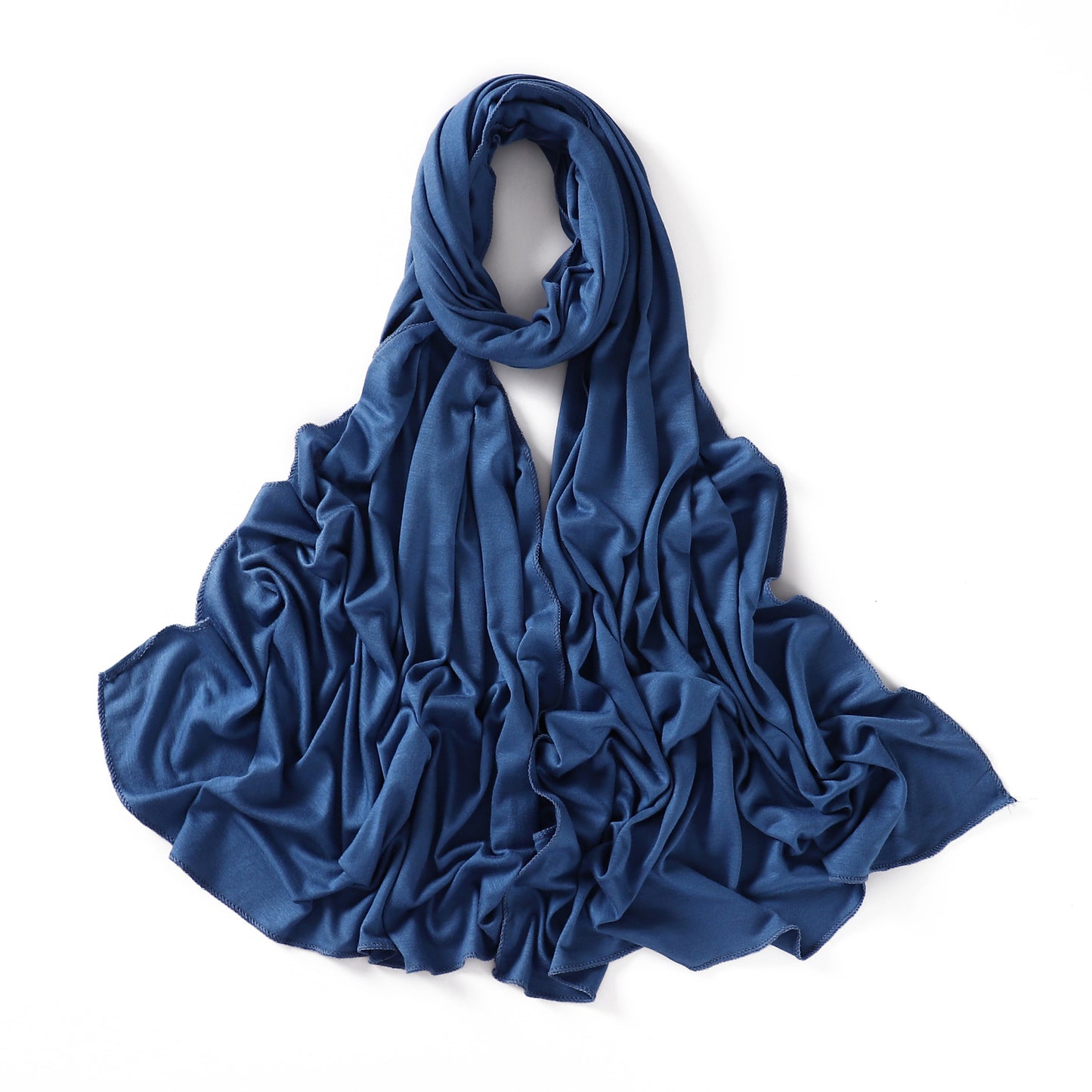 Colors Solid Color Modal Scarf Small Size Monochrome Jersey Veil Mercerized Cotton Scarf