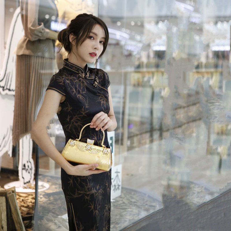 Kvinders Modesceneshow Cheongsam Taske