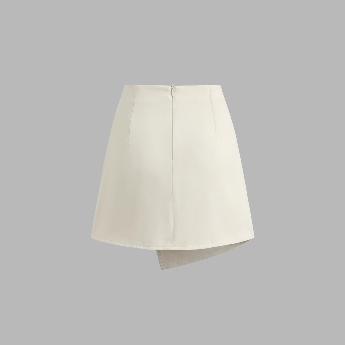 Ny Stilfuld Elegant og Alsidig Damenederdel Med et Råt Asymmetrisk Design