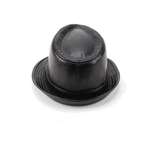 Men's Simple Fashion Leather Jazz Top Hat