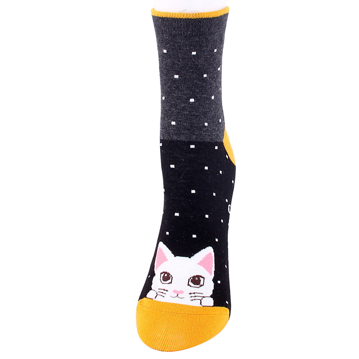 Wild Sweat-absorbent Cute Cartoon Puppy Socks