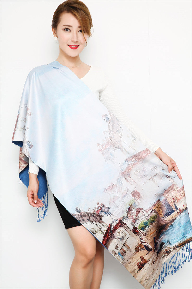 Tassel sunscreen shawl