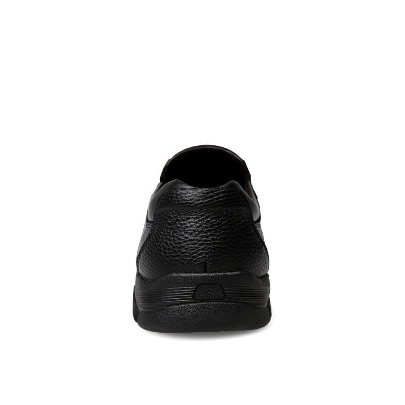 Middle-aged and elderly men's soft leather dad shoes