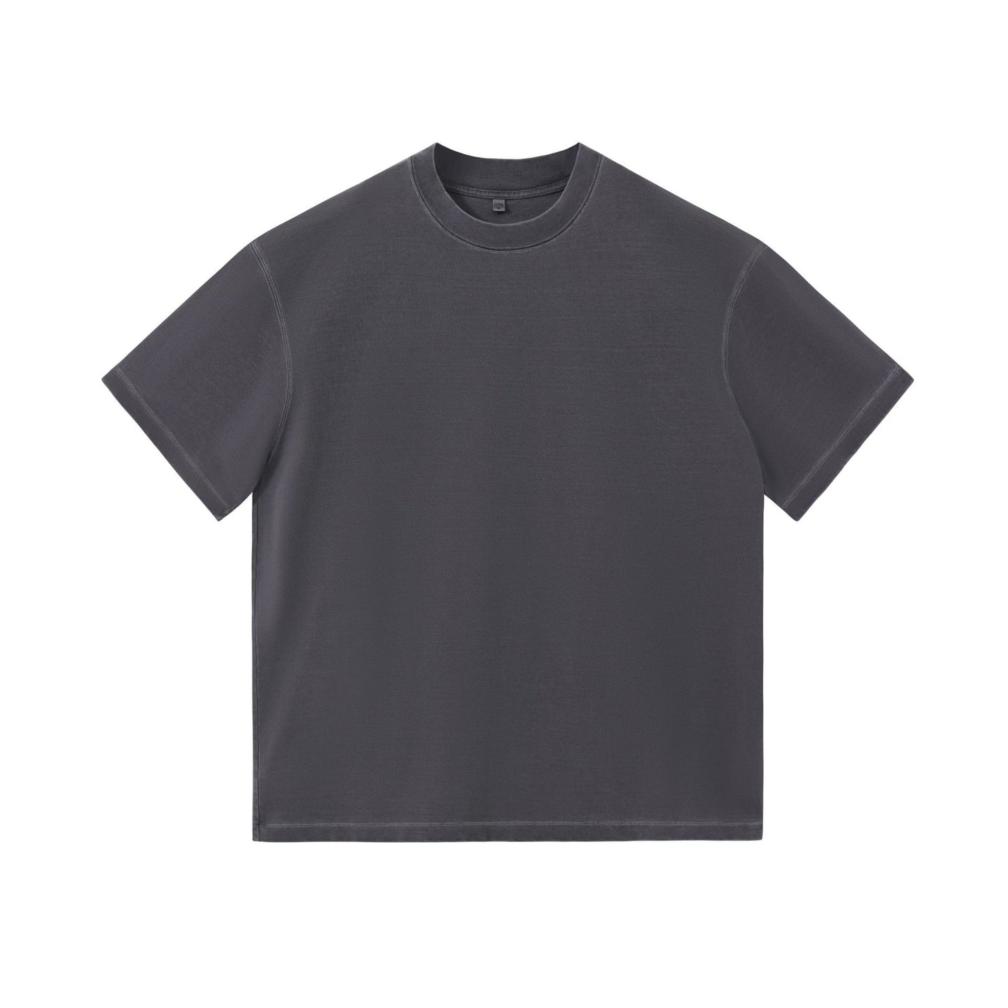 Women's Pure Color Pure Cotton Partial Distressed Short Sleeve