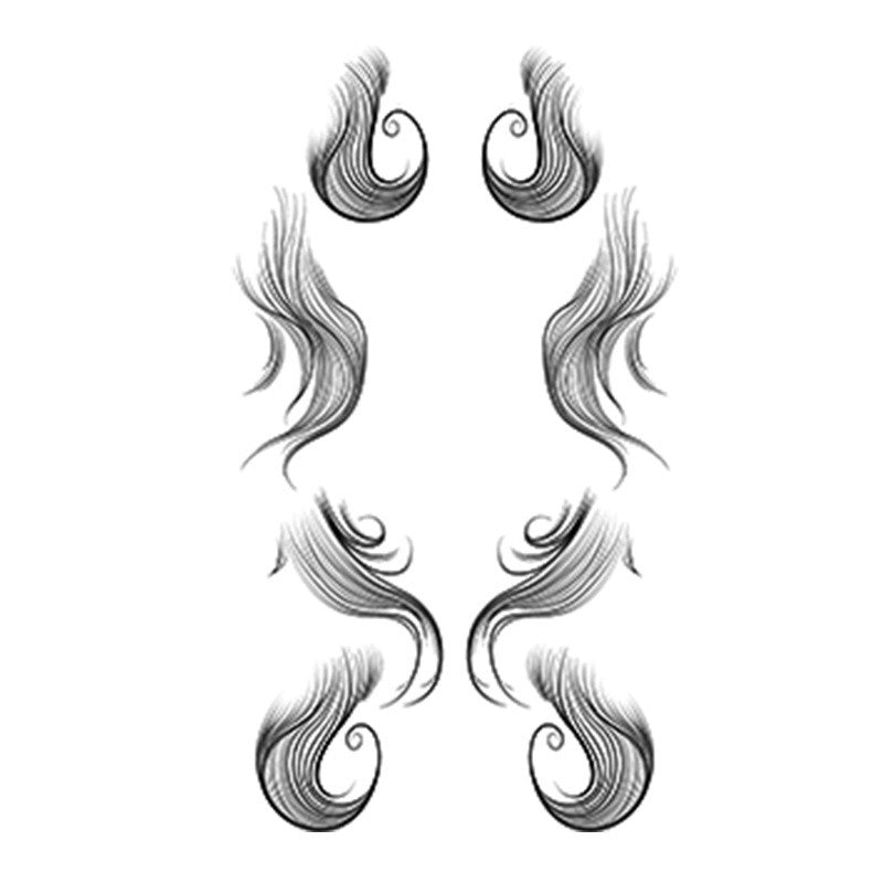 Bangs Sideburns Bangs Wig Stickers Stage Makeup Party Styling Stickers
