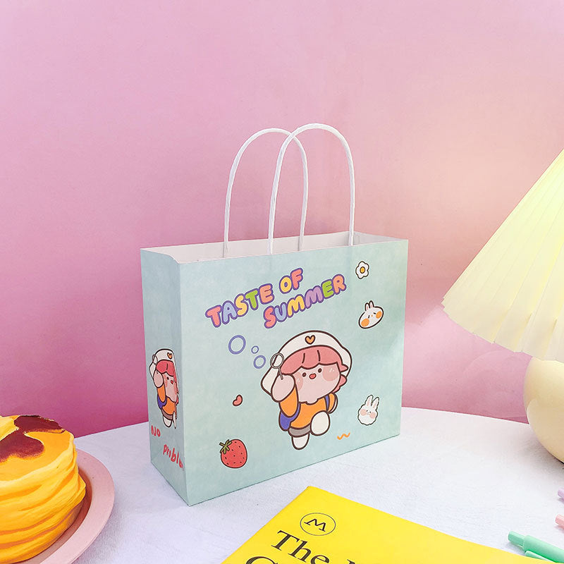 Cute Ins Exquisite Korean Style Cartoon Paper Tote Bag