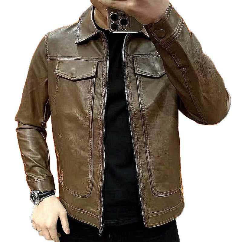 Mens Stylish Casual Short Lapel Jacket