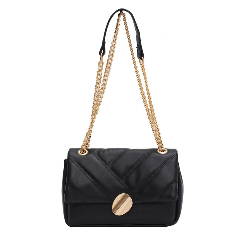Skuldertaske Crossbody Alsidig Modekæde Lille Firkantet Taske