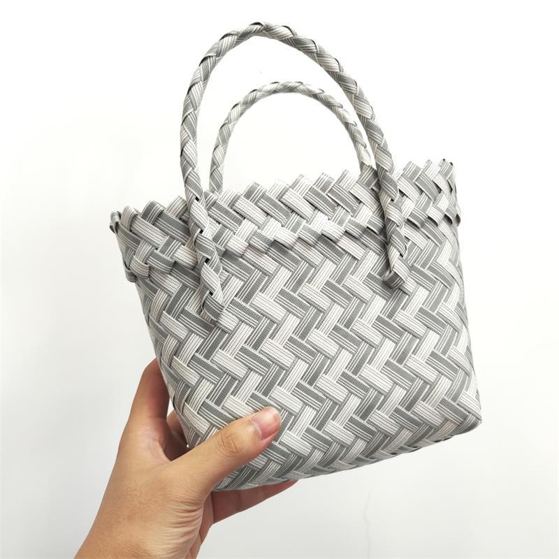 Women's Fashion Diagonal Basket Woven Bag