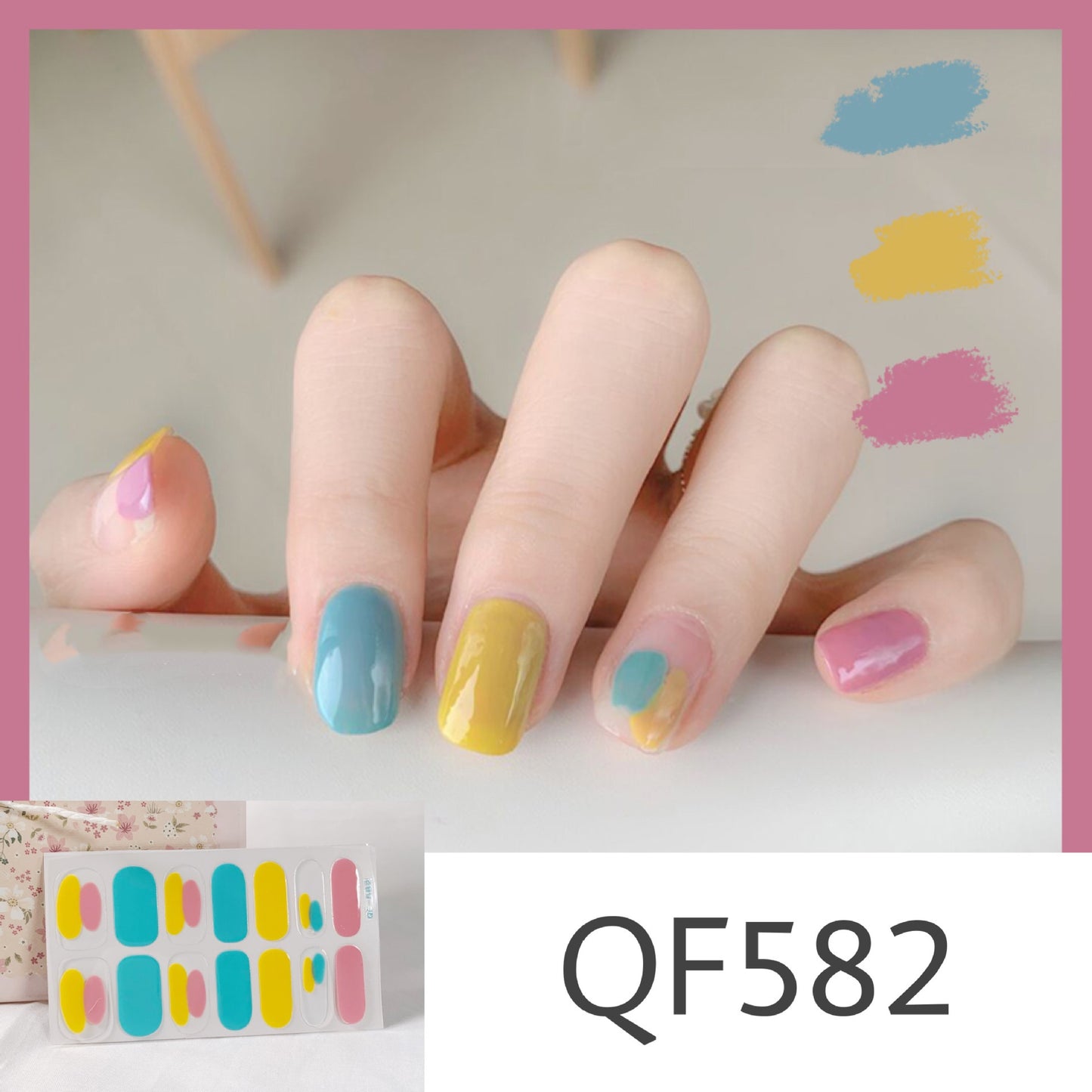Peelable nail stickers