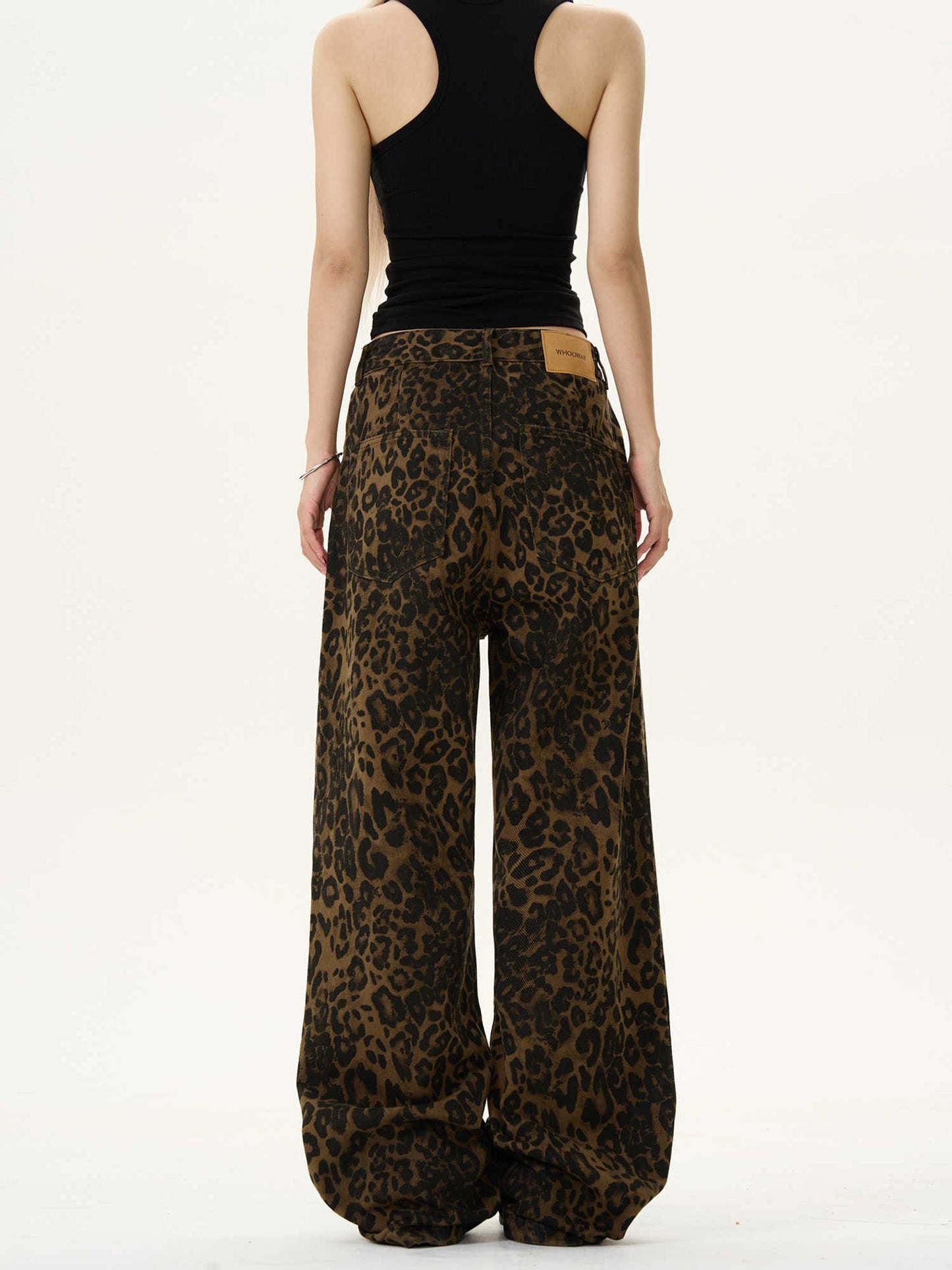Damemode vintage leopardjeans