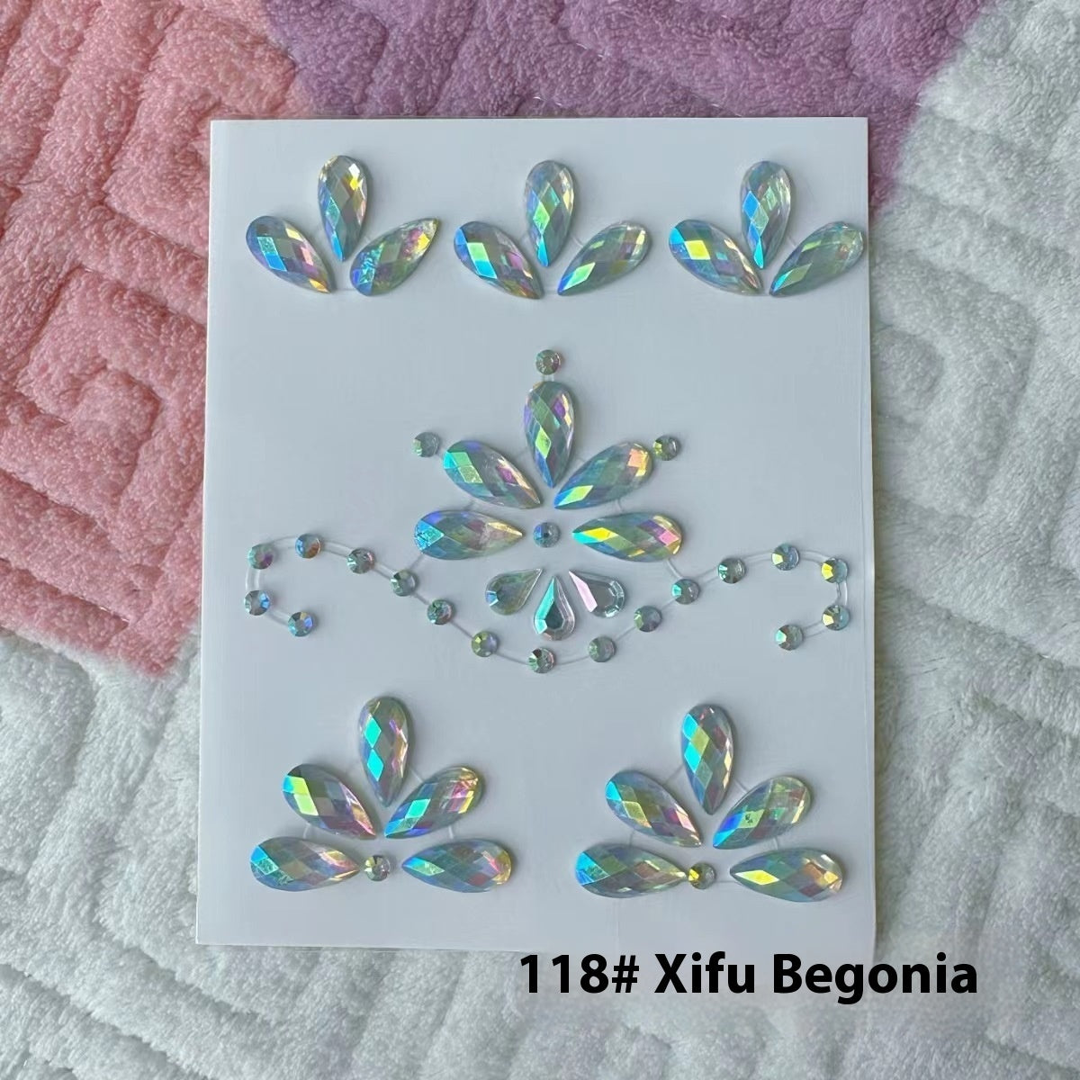 Comes With Sticky Pearl Stick-on Crystals Transparent Photo Shoot