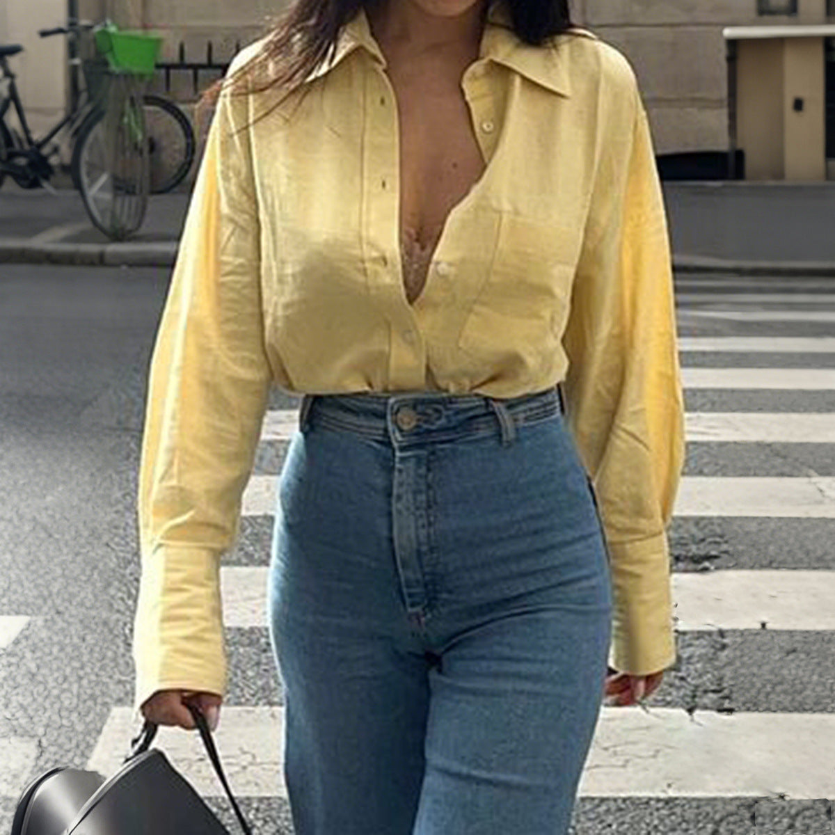 Long Sleeve Small Women's Shirt Casual Shirt