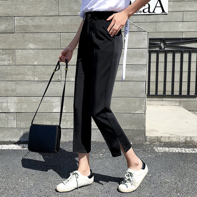 Women's Loose And Thin Split-end Casual Harem Pants