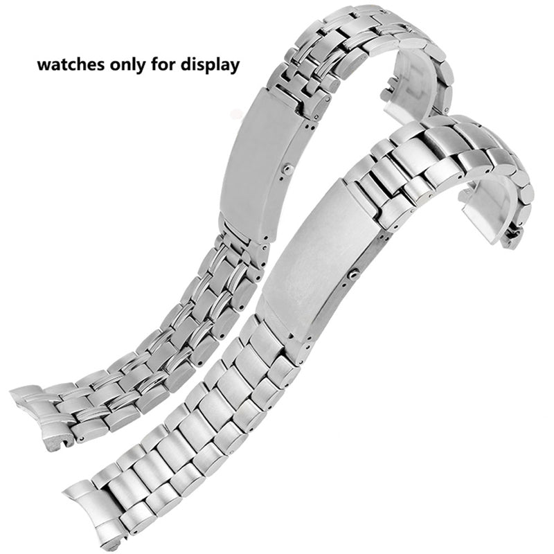 Solid stainless steel watch band