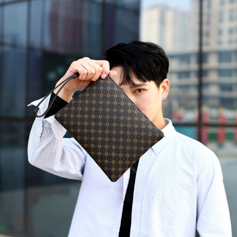 Herre Clutch Clutch Kuvertpakke Casual Ginghamternet
