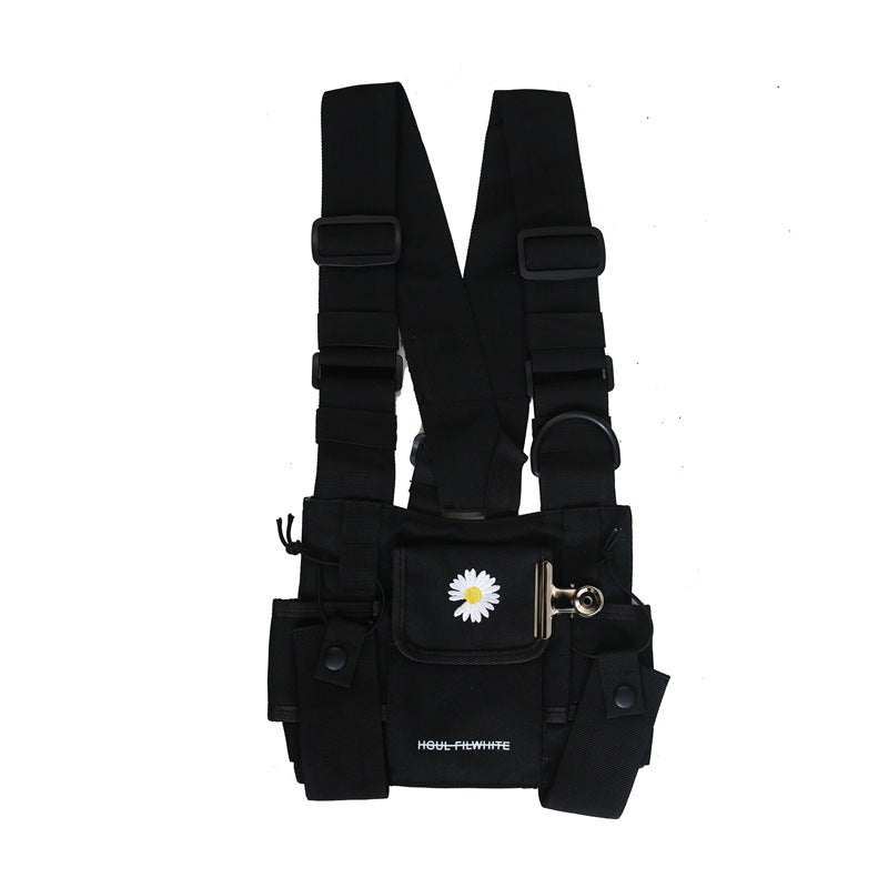 Men's Street Hip-hop Vest Small Backpack