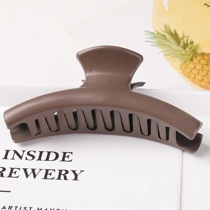 Geometric matte top clip back head catch clip
